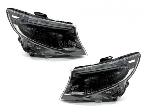 FULL LED фары рестайлинг 2023+ для Mercedes W447 Vito / V-class / Metris 2014-, комплект 2шт.