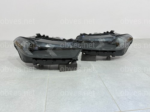 Фары Full LED Shadow line LCI 2023+ взамен дорестайлинговых BMW X5 G05 X6 G06 2018-2022 2шт. с заменой бампера на 2023+ Фары Full LED Shadow line LCI 2023+ взамен дорестайлинговых BMW X5 G05 X6 G06 2018-2022 2шт. с заменой бампера на 2023+