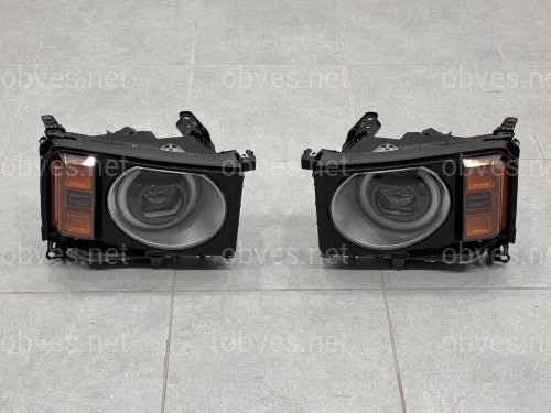 Фары ROUND LED Toyota Land Cruiser Prado 250 2024-, комплектные с блоками 2 шт. для замены простых фар в круглые