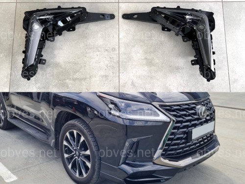 Противотуманные фары Superior Black Lexus LX 570 2016-2022 2шт Противотуманные фары Superior Black Lexus LX 570 2016-2022 2шт