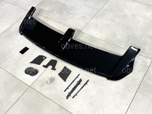 Спойлер козырек Honda CR-V III 2006-2012 ABS пластик, черный глянец