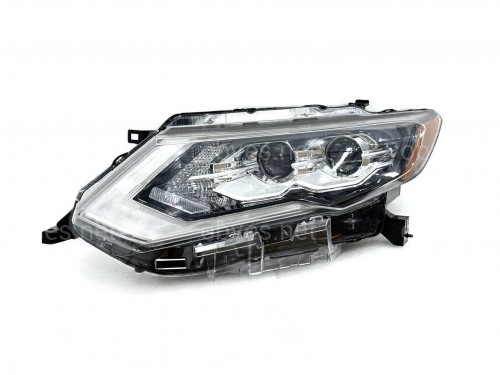 Левая фара Full LED 2 линзы ХРОМ для Nissan Rogue 32 2017-2020