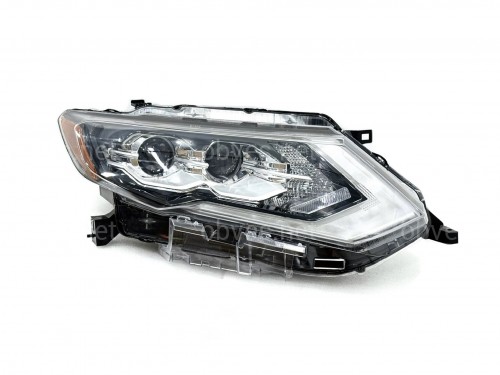 Правая фара Full LED 2 линзы ХРОМ для Nissan Rogue 32 2017-2020 Правая фара Full LED 2 линзы ХРОМ для Nissan Rogue 32 2017-2020