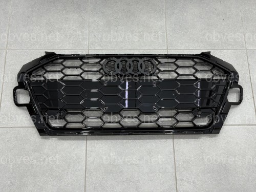 Решетка радиатора S-Line для Audi A4 B9 2020-2023, цвет черный