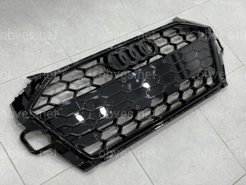 Решетка радиатора S-Line для Audi A4 B9 2020-2023, цвет черный