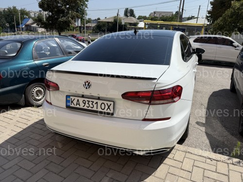 Спойлер лип Volkswagen Passat B9 USA 2019-2022 ABS пластик цвет черный