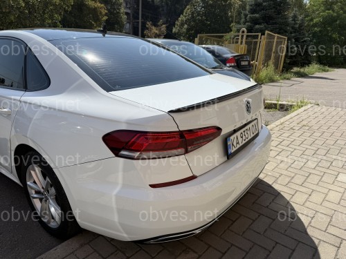 Спойлер лип Volkswagen Passat B9 USA 2019-2022 ABS пластик цвет черный