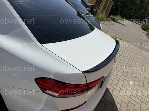 Спойлер лип Volkswagen Passat B9 USA 2019-2022 ABS пластик цвет черный