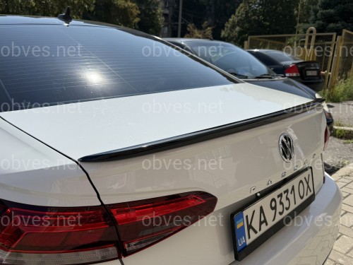 Спойлер лип Volkswagen Passat B9 USA 2019-2022 ABS пластик цвет черный