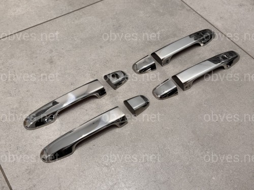 Накладки на ручки Toyota Yaris 2011-2015 (нержавеющая сталь) Накладки на ручки Toyota Yaris 2011-2015 (нержавеющая сталь)