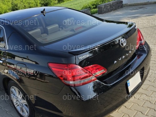 Спойлер лип на багажник Toyota Avalon 2006-2010 ABS пластик, цвет черный