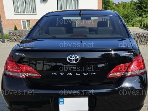 Спойлер лип на багажник Toyota Avalon 2006-2010 ABS пластик, цвет черный