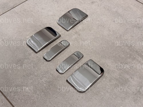 Накладки на ручки Citroen Berlingo 1996-2007 (нержавеющая сталь) 3 шт.