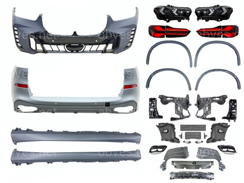 Рестайлинг комплект обвеса M paket Shadow Line 2023+ для BMW X5 G05 2018-2022