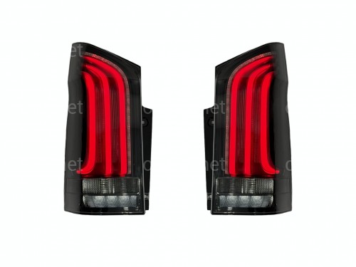 Задние LED фонари 2023+ рестайлинг для Mercedes W447 Vito / V-class / Metris 2014- , комплект 2шт.