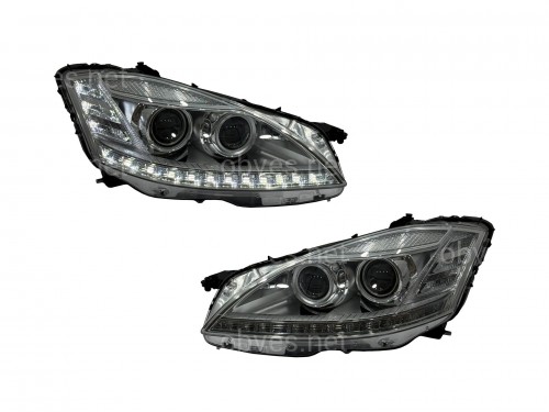Фары ксенон + галоген для Mercedes-Benz S-class W221 2005-2013, комплект 2шт.