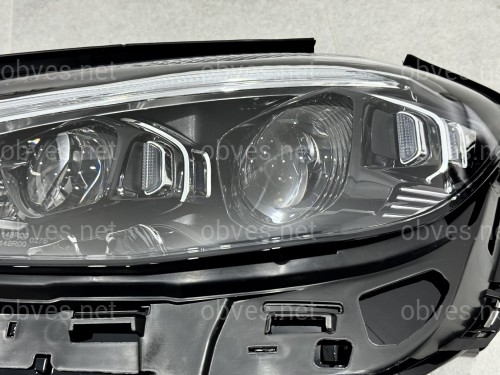 Фары Full LED в стиле MULTIBEAM рестайлинг для Mercedes E-Class W213 2020-2023, комплект 2шт.