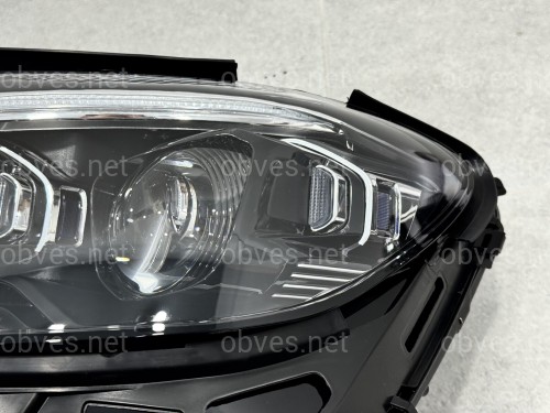 Фары Full LED в стиле MULTIBEAM рестайлинг для Mercedes E-Class W213 2020-2023, комплект 2шт.
