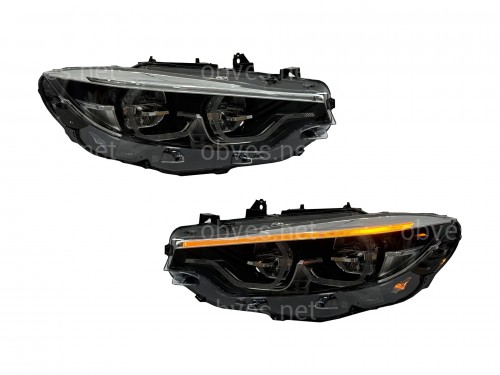 FULL LED фары LCI для BMW 4 series F32 F33 F36 F80 2016-2020 2шт. комплектные с блоками, LED В LED