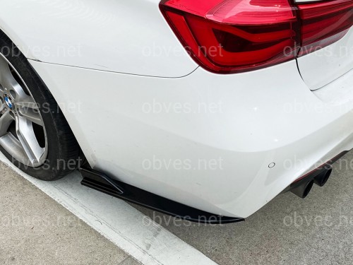 Лезвия уголки заднего бампера M-Performance BMW 3 series F30 2012-2018 2шт. черный глянец Лезвия уголки заднего бампера M-Performance BMW 3 series F30 2012-2018 2шт. черный глянец