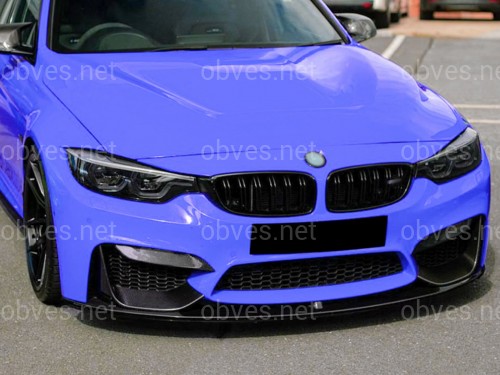 Юбка переднего бампера BMW M4 F81 F82 F83 абс пластик, черный глянец Юбка переднего бампера BMW M4 F81 F82 F83 абс пластик, черный глянец