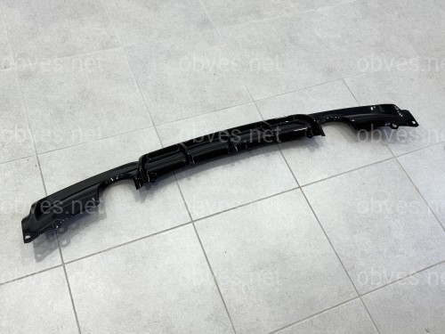 Диффузор накладка заднего бампера M-Performance BMW 3 series F30 2012-2018 под две одинарные выхлопные трубы ГЛЯНЦЕВЫЙ 0---0 Диффузор накладка заднего бампера M-Performance BMW 3 series F30 2012-2018 под две одинарные выхлопные трубы ГЛЯНЦЕВЫЙ 0---0
