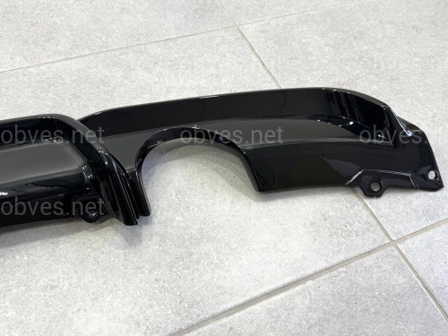 Диффузор накладка заднего бампера M-Performance BMW 3 series F30 2012-2018 под две одинарные выхлопные трубы ГЛЯНЦЕВЫЙ 0---0 Диффузор накладка заднего бампера M-Performance BMW 3 series F30 2012-2018 под две одинарные выхлопные трубы ГЛЯНЦЕВЫЙ 0---0