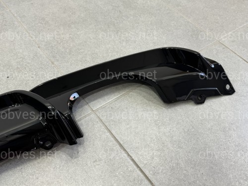 Диффузор накладка заднего бампера M-Performance BMW 3 series F30 2012-2018 под две двойные выхлопные трубы ГЛЯНЦЕВЫЙ 00--00 Диффузор накладка заднего бампера M-Performance BMW 3 series F30 2012-2018 под две двойные выхлопные трубы ГЛЯНЦЕВЫЙ 00--00