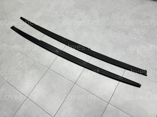 Лезвия под пороги M-Perfomance BMW 3 series F30 F31 2012-2018 2шт.  черный глянец