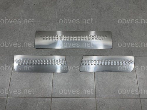 Накладки на пороги Mercedes-Benz Sprinter W906 2006-2013 (широкие) 3 шт.