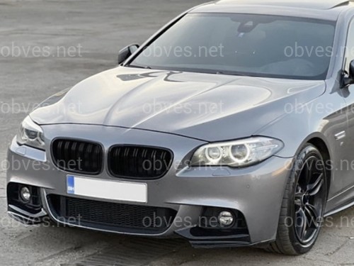 Клыки переднего бампера M performance BMW 5 series F10 F11 2010-2016 ABS пластик, цвет черный глянец Клыки переднего бампера M performance BMW 5 series F10 F11 2010-2016 ABS пластик, цвет черный глянец