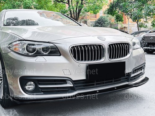 Юбка накладка переднего бампера BMW 5 series F10 F11 LCI 2013-2016 ABS пластик, цвет черный глянец Юбка накладка переднего бампера BMW 5 series F10 F11 LCI 2013-2016 ABS пластик, цвет черный глянец