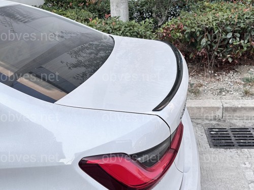Спойлер лип BMW 3 series G20 2018- ABS пластик, черный глянец