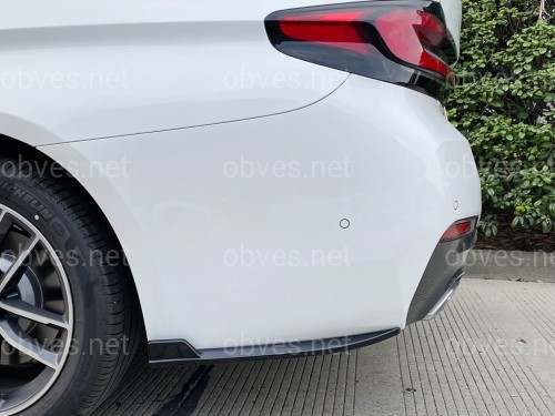 Лезвия накладки заднего бампера M-Performance BMW 5 series G30 2017-2023 2шт. ABS пластик, черный глянец Лезвия накладки заднего бампера M-Performance BMW 5 series G30 2017-2023 2шт. ABS пластик, черный глянец