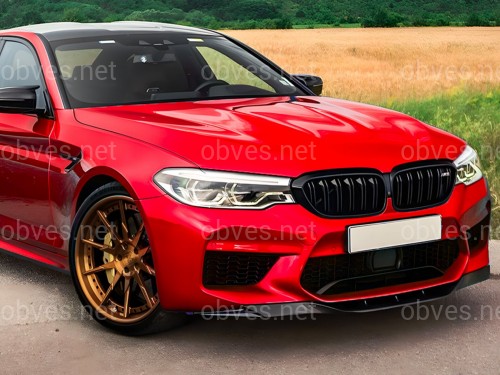 Юбка накладка переднего бампера M5 BMW 5 series G30 G31 M5 F90 2016-2020 ABS пластик, черный глянец Юбка накладка переднего бампера M5 BMW 5 series G30 G31 M5 F90 2016-2020 ABS пластик, черный глянец