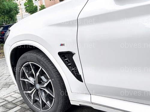 Жабры на крылья BMW X3 G01 / X4 G02 2018- 2шт. Жабры на крылья BMW X3 G01 / X4 G02 2018- 2шт.