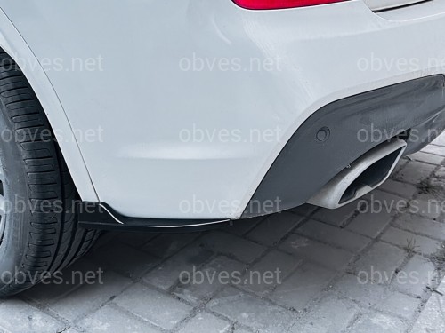 Лезвия накладки заднего бампера M-Performance BMW X3 G01 2018-2022 2шт. ABS пластик, черный глянец Лезвия накладки заднего бампера M-Performance BMW X3 G01 2018-2022 2шт. ABS пластик, черный глянец
