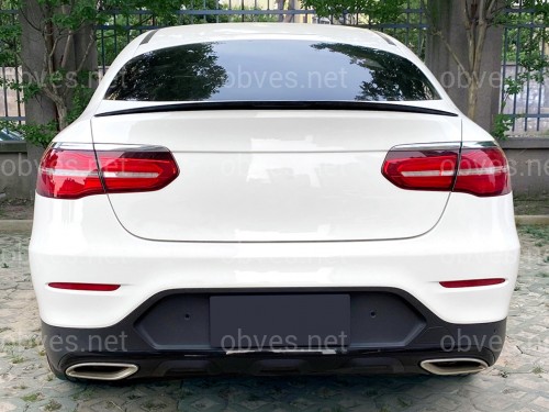 Спойлер лип багажника Mercedes-Benz GLC COUPE C253 2016-2022 ABS пластик, цвет черный глянец Спойлер лип багажника Mercedes-Benz GLC COUPE C253 2016-2022 ABS пластик, цвет черный глянец