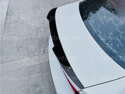 Спойлер лип стиль M4 для Audi A3 2013-2020 ABS пластик, цвет черный глянец