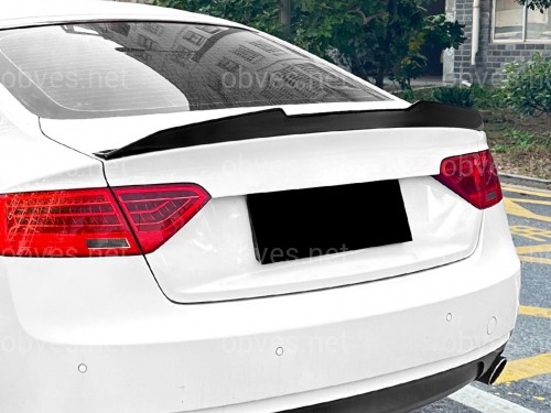Спойлер лип стиль PSM для Audi A5 8T 4D 2007-2016 ABS пластик, цвет черный глянец Спойлер лип стиль PSM для Audi A5 8T 4D 2007-2016 ABS пластик, цвет черный глянец