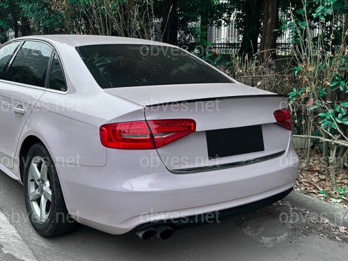 Спойлер лип стиль S4 для Audi A4 B8 2008-2016 ABS пластик, цвет черный глянец