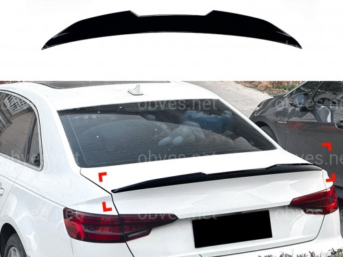 Спойлер лип стиль PSM для Audi A4 B9 2015-2023 ABS пластик, цвет черный глянец Спойлер лип стиль PSM для Audi A4 B9 2015-2023 ABS пластик, цвет черный глянец