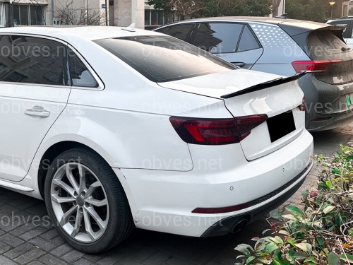 Спойлер лип стиль PSM для Audi A4 B9 2015-2023 ABS пластик, цвет черный глянец Спойлер лип стиль PSM для Audi A4 B9 2015-2023 ABS пластик, цвет черный глянец