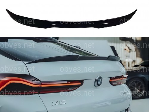 Спойлер на багажник под стекло BMW X6 G06 2018-, ABS пластик цвет черный глянец Спойлер на багажник под стекло BMW X6 G06 2018-, ABS пластик цвет черный глянец