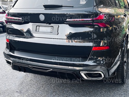 Юбка накладка заднего бампера M Performance BMW X5 G05 2018+ ABS пластик, цвет черный глянец Юбка накладка заднего бампера M Performance BMW X5 G05 2018+ ABS пластик, цвет черный глянец