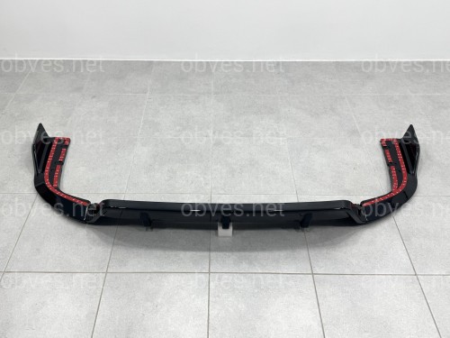 Юбка накладка заднего бампера Paradigma BMW X5 G05 2018-2025 черный глянец
