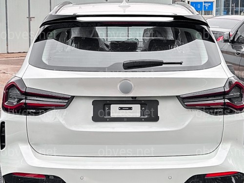 Спойлер на крышку багажника BMW X3 G01 2018-2024 ABS пластик, цвет черный глянец