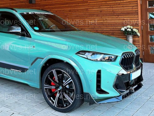 Юбка переднего бампера M-Perfomance для BMW X6 G06 LCI 2022+ ABS пластик, черный глянец Юбка переднего бампера M-Perfomance для BMW X6 G06 LCI 2022+ ABS пластик, черный глянец