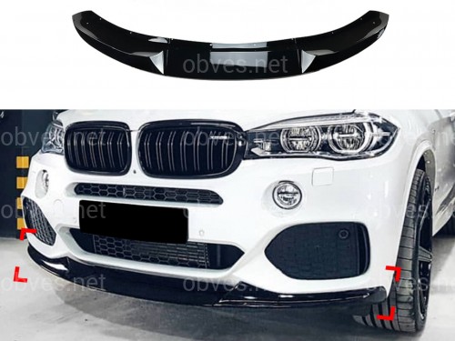 Юбка переднего бампера M-Perfomance для BMW X5 F15 2013-2018 ЧЕРНЫЙ ГЛЯНЕЦ Юбка переднего бампера M-Perfomance для BMW X5 F15 2013-2018 ЧЕРНЫЙ ГЛЯНЕЦ