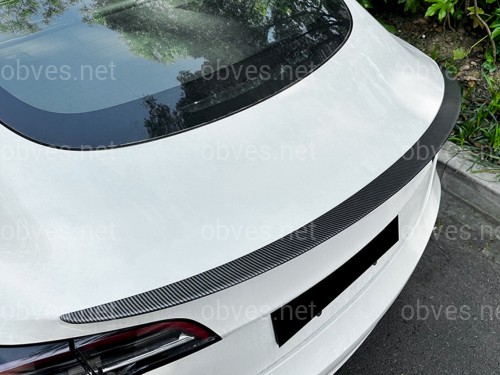 Спойлер лип для Tesla Model 3 2017-2024 ABS пластик, цвет карбон Спойлер лип для Tesla Model 3 2017-2024 ABS пластик, цвет карбон